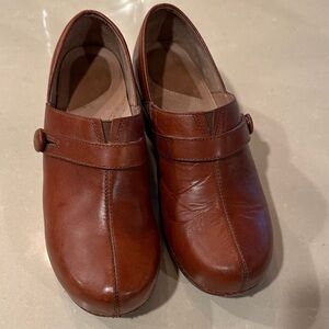 Dansko Chestnut Leather Loafers